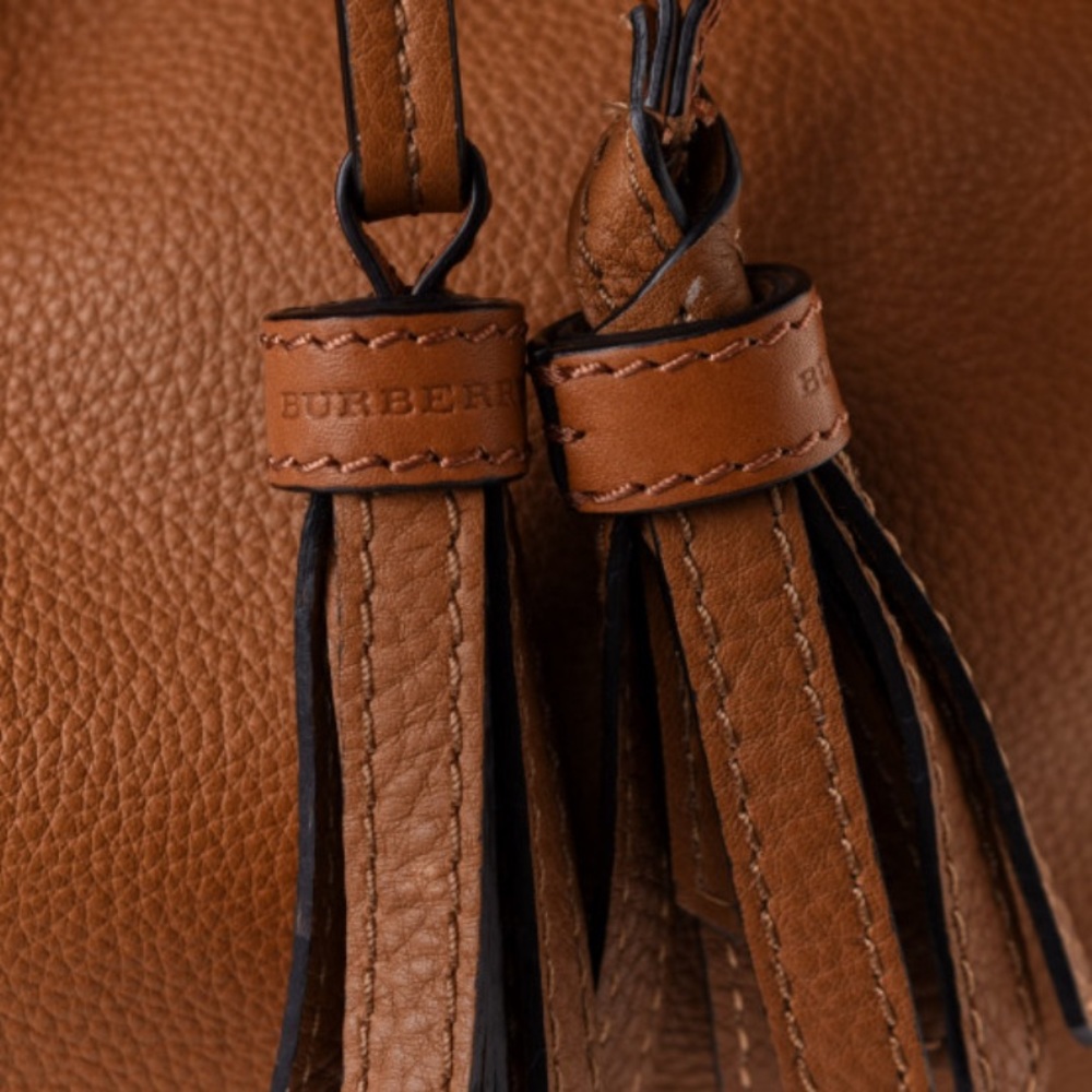 Burberry Ashby Grainy Leather Hobo Handbag + Wristlet - Picture 7 of 10